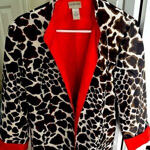 🌼Chico’s reversible chic shantung jacket